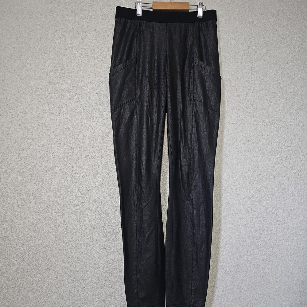 BCBGMaxAzria Black Faux Leather Leggings